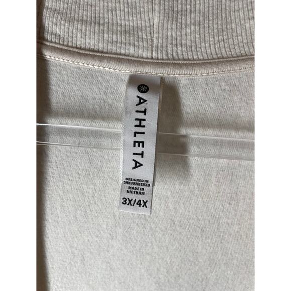 Athleta Ethereal Cocoon Wrap Cream Cardigan Plus Size 3X/4X - Picture 4 of 7